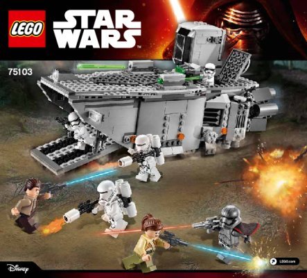 Istruzioni per la Costruzione - LEGO - Star Wars - 75103 - First Order Transporter™: Page 1