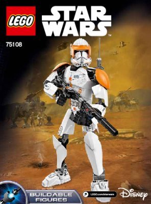 Istruzioni per la Costruzione - LEGO - Star Wars - 75108 - Clone Commander Cody™: Page 1