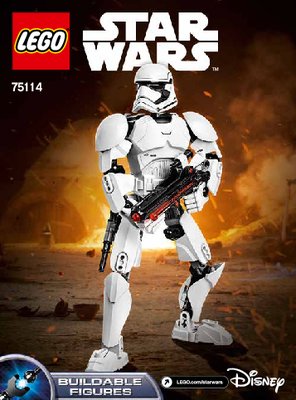 Istruzioni per la Costruzione - LEGO - Star Wars - 75114 - First Order Stormtrooper™: Page 1