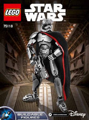 Istruzioni per la Costruzione - LEGO - Star Wars - 75118 - Captain Phasma™: Page 1