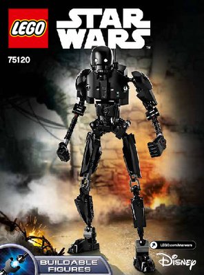 Istruzioni per la Costruzione - LEGO - Star Wars - 75120 - K-2SO™: Page 1