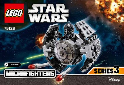 Istruzioni per la Costruzione - LEGO - Star Wars - 75128 - TIE Advanced Prototype™: Page 1