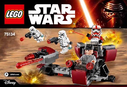 Istruzioni per la Costruzione - LEGO - Star Wars - 75134 - Battle Pack Impero galattico: Page 1