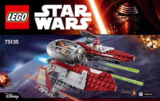 Istruzioni per la Costruzione - LEGO - Star Wars - 75135 - Obi-Wan’s Jedi Interceptor™: Page 1