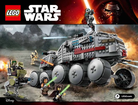 Istruzioni per la Costruzione - LEGO - Star Wars - 75151 - Clone Turbo Tank™: Page 1