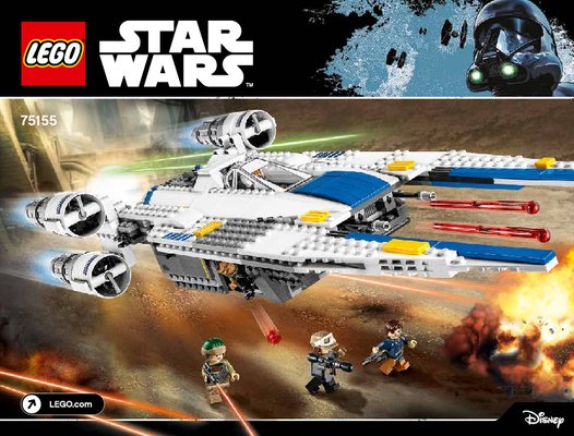 Istruzioni per la Costruzione - LEGO - Star Wars - 75155 - Rebel U-wing Fighter™: Page 1