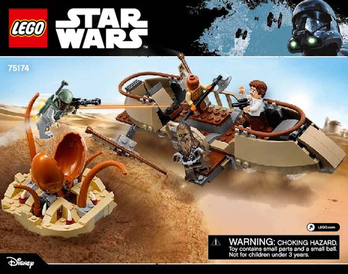 Istruzioni per la Costruzione - LEGO - Star Wars - 75174 - Fuga dal deserto sullo skiff: Page 1