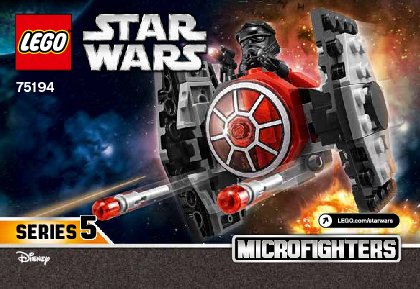 Istruzioni per la Costruzione - LEGO - 75194 - First Order TIE Fighter™ Microfighter: Page 1