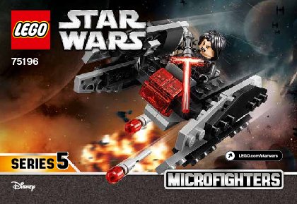 Istruzioni per la Costruzione - LEGO - 75196 - A-Wing™ vs. TIE Silencer™ Microfighters: Page 1