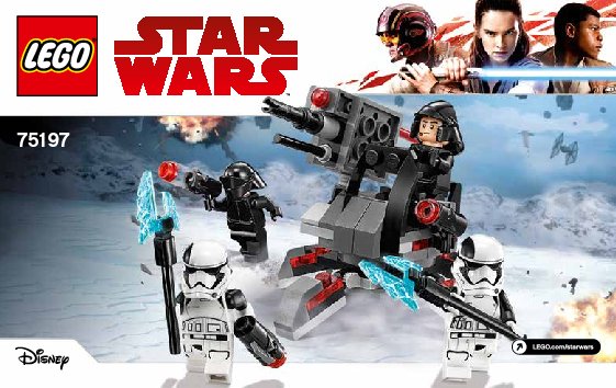 Istruzioni per la Costruzione - LEGO - 75197 - First Order Specialists Battle Pack: Page 1