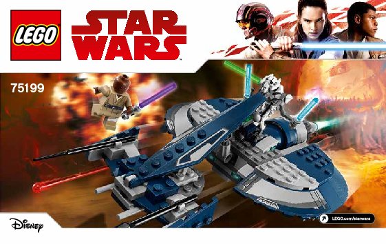 Istruzioni per la Costruzione - LEGO - 75199 - General Grievous' Combat Speeder: Page 1