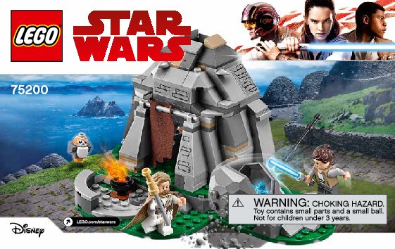 Istruzioni per la Costruzione - LEGO - 75200 - Ahch-To Island™ Training: Page 1