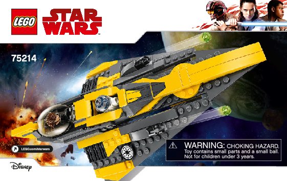 Istruzioni per la Costruzione - LEGO - 75214 - Anakin's Jedi Starfighter™: Page 1