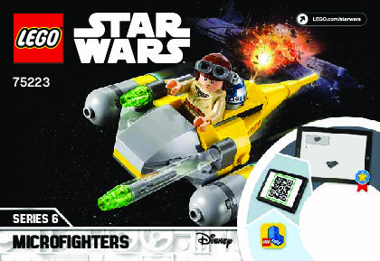 Istruzioni per la Costruzione - LEGO - 75223 - Naboo Starfighter™ Microfighter: Page 1