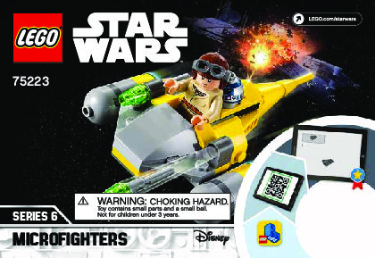 Istruzioni per la Costruzione - LEGO - 75223 - Naboo Starfighter™ Microfighter: Page 1