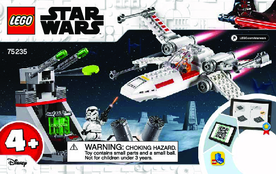 Istruzioni per la Costruzione - LEGO - 75235 - X-Wing Starfighter™ Trench Run: Page 1