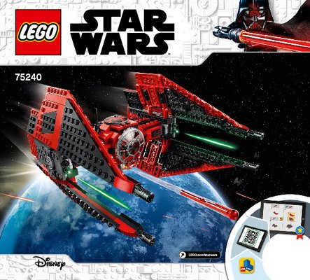 Istruzioni per la Costruzione - LEGO - 75240 - Major Vonreg's TIE Fighter™: Page 1