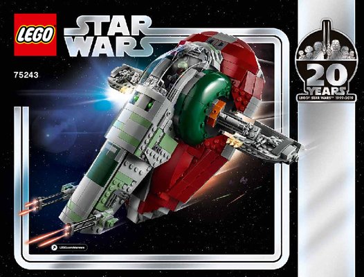 Istruzioni per la Costruzione - LEGO - 75243 - Slave l™ – 20th Anniversary Edition: Page 1