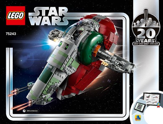 Istruzioni per la Costruzione - LEGO - 75243 - Slave l™ – 20th Anniversary Edition: Page 1