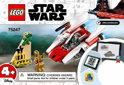 Istruzioni per la Costruzione - LEGO - 75247 - Rebel A-Wing Starfighter™: Page 1