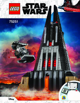 Istruzioni per la Costruzione - LEGO - 75251 - Darth Vader's Castle: Page 1