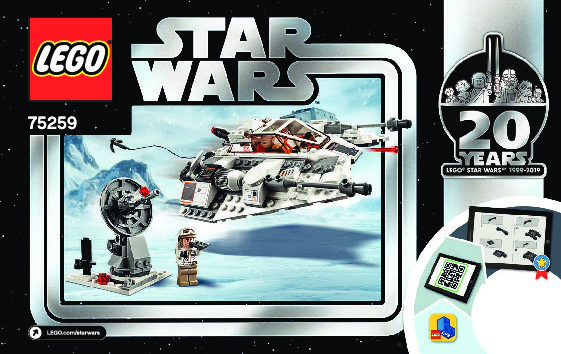 Istruzioni per la Costruzione - LEGO - 75259 - Snowspeeder™ – 20th Anniversary Edition: Page 1