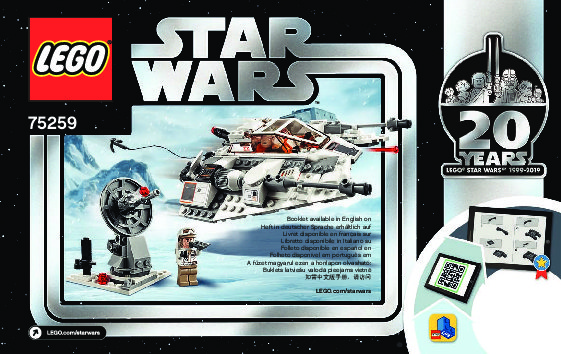 Istruzioni per la Costruzione - LEGO - 75259 - Snowspeeder™ – 20th Anniversary Edition: Page 1