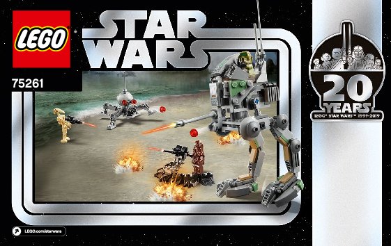 Istruzioni per la Costruzione - LEGO - 75261 - Clone Scout Walker™ – 20th Anniversary E: Page 1