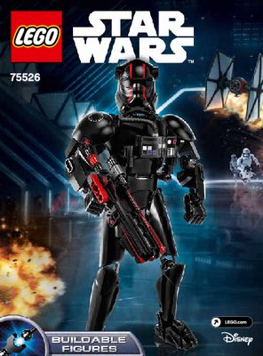 Istruzioni per la Costruzione - LEGO - Star Wars - 75526 - Pilota Elite TIE Fighter ™: Page 1