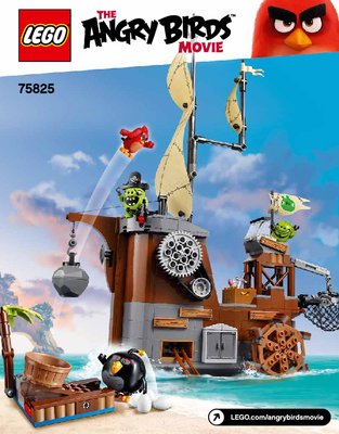 Istruzioni per la Costruzione - LEGO - Angry Birds - 75825 - Nave dei pirati dei maiali: Page 1