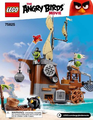 Istruzioni per la Costruzione - LEGO - Angry Birds - 75825 - Nave dei pirati dei maiali: Page 1