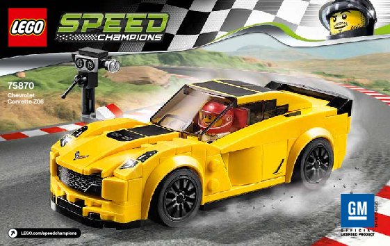 Istruzioni per la Costruzione - LEGO - Speed Champions - 75870 - Chevrolet Corvette Z06: Page 1