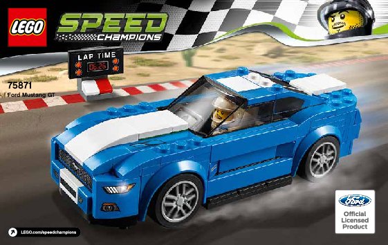 Istruzioni per la Costruzione - LEGO - Speed Champions - 75871 - Ford Mustang GT: Page 1