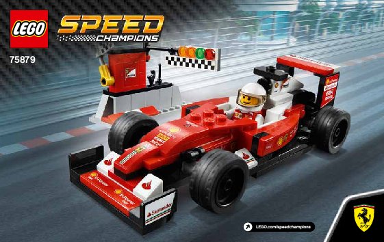 Istruzioni per la Costruzione - LEGO - Speed Champions - 75879 - Scuderia Ferrari SF16-H: Page 1