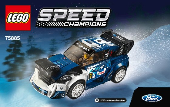 Istruzioni per la Costruzione - LEGO - 75885 - Ford Fiesta M-Sport WRC: Page 1