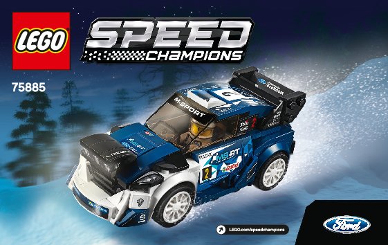 Istruzioni per la Costruzione - LEGO - 75885 - Ford Fiesta M-Sport WRC: Page 1