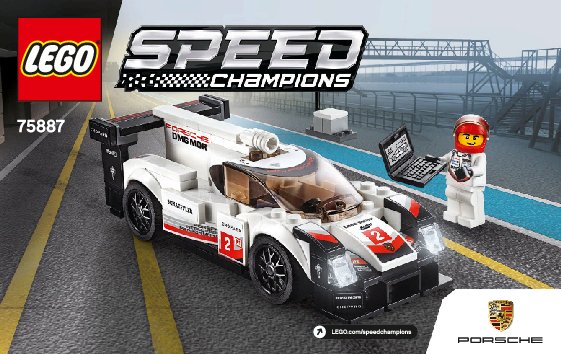 Istruzioni per la Costruzione - LEGO - 75887 - Porsche 919 Hybrid: Page 1