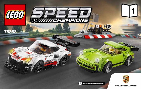 Istruzioni per la Costruzione - LEGO - 75888 - Porsche 911 RSR and 911 Turbo 3.0: Page 1