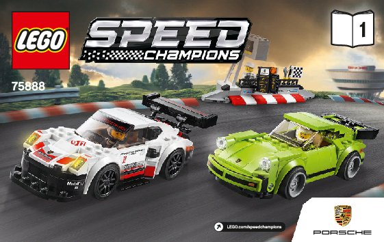 Istruzioni per la Costruzione - LEGO - 75888 - Porsche 911 RSR and 911 Turbo 3.0: Page 1