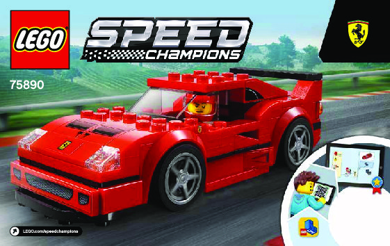 Istruzioni per la Costruzione - LEGO - 75890 - Ferrari F40 Competizione: Page 1