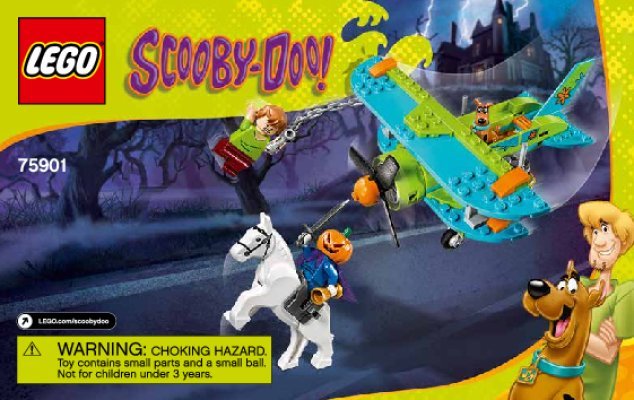 Istruzioni per la Costruzione - LEGO - Scooby Doo - 75901 - Avventure sull'Aereo del Mistero: Page 1