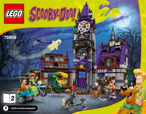 Istruzioni per la Costruzione - LEGO - Scooby Doo - 75904 - Il Castello dei misteri: Page 1