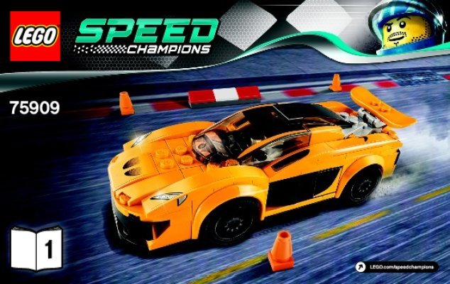 Istruzioni per la Costruzione - LEGO - Speed Champions - 75909 - McLaren P1™: Page 1