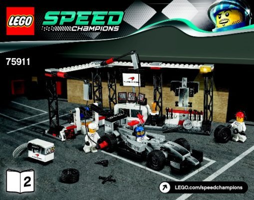 Istruzioni per la Costruzione - LEGO - Speed Champions - 75911 - Pit stop McLaren Mercedes: Page 1