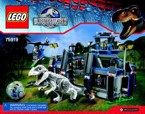 Istruzioni per la Costruzione - LEGO - Jurassic World - 75919 - L'evasione di Indominus Rex: Page 1