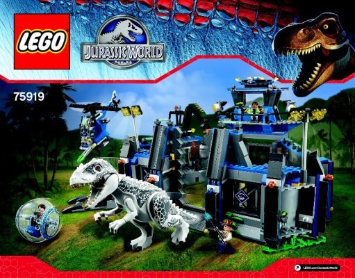 Istruzioni per la Costruzione - LEGO - Jurassic World - 75919 - L'evasione di Indominus Rex: Page 1