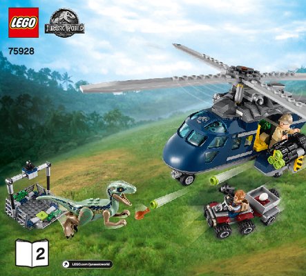 Istruzioni per la Costruzione - LEGO - 75928 - Blue's Helicopter Pursuit: Page 1