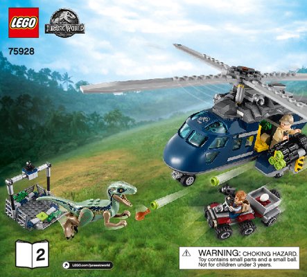 Istruzioni per la Costruzione - LEGO - 75928 - Blue's Helicopter Pursuit: Page 1