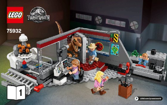 Istruzioni per la Costruzione - LEGO - 75932 - Jurassic Park Velociraptor Chase: Page 1