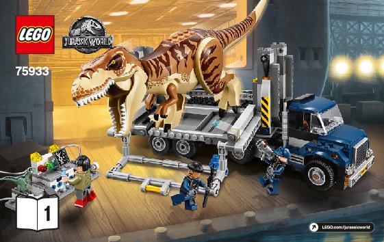 Istruzioni per la Costruzione - LEGO - 75933 - T. rex Transport: Page 1